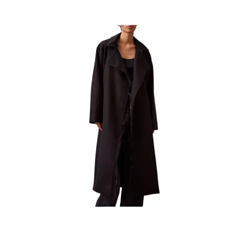 CALVIN prints Trench Coat Women's Black
