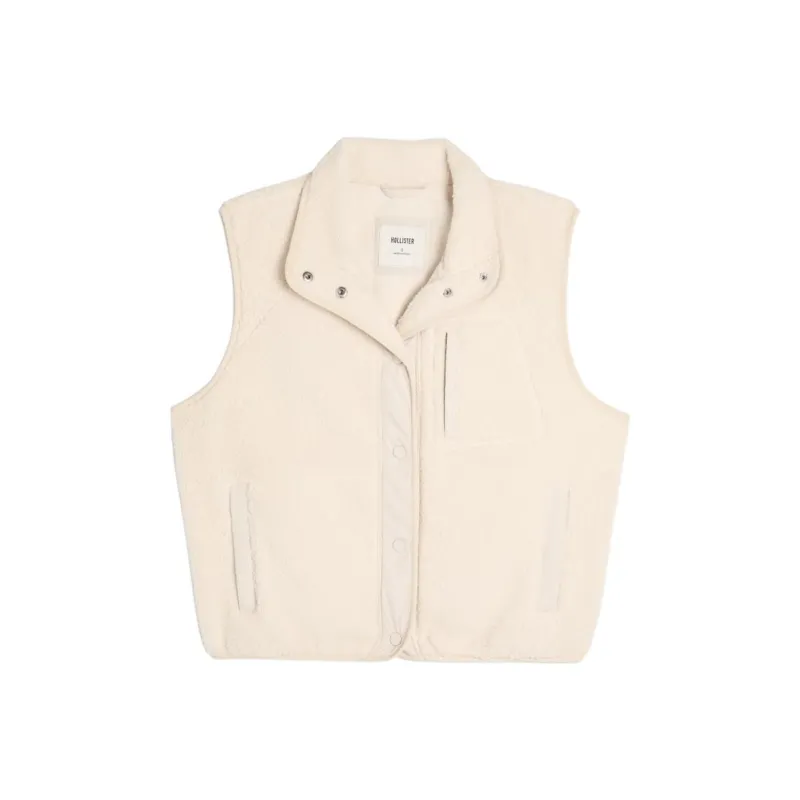 Hollister Vests Women's Cream-0