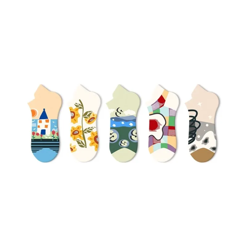 JKN No Show Socks Women's 5 Pack-28