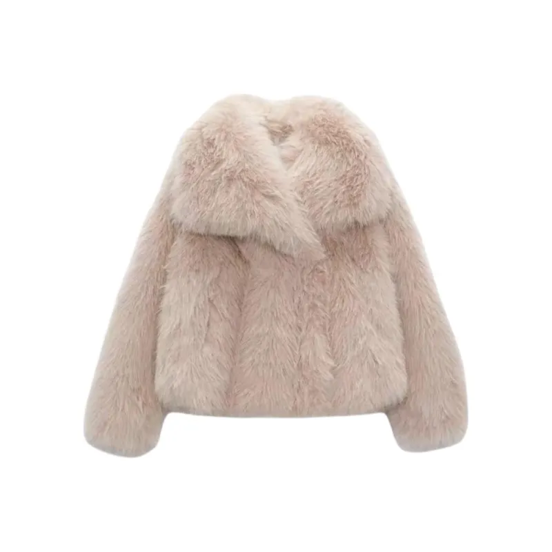 ZARA Velvet feel Coat Women's Pink-0