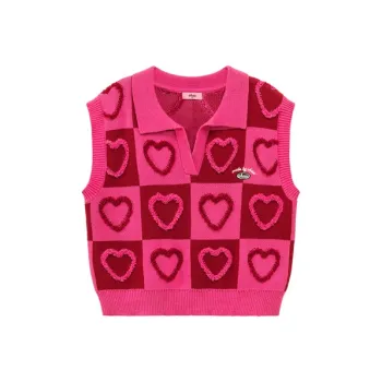 CHUU Vest Women's Dark Rose Red