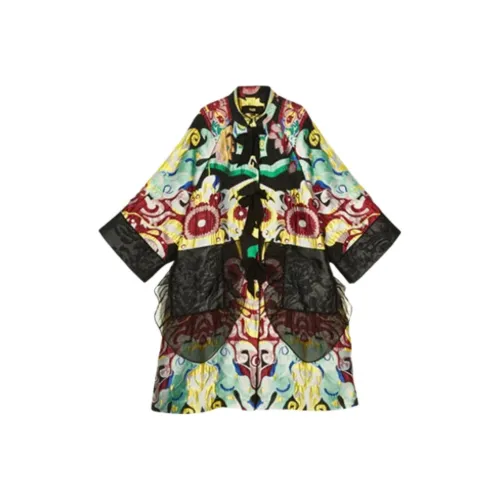 Contour Trench Coat Women's Multicolor