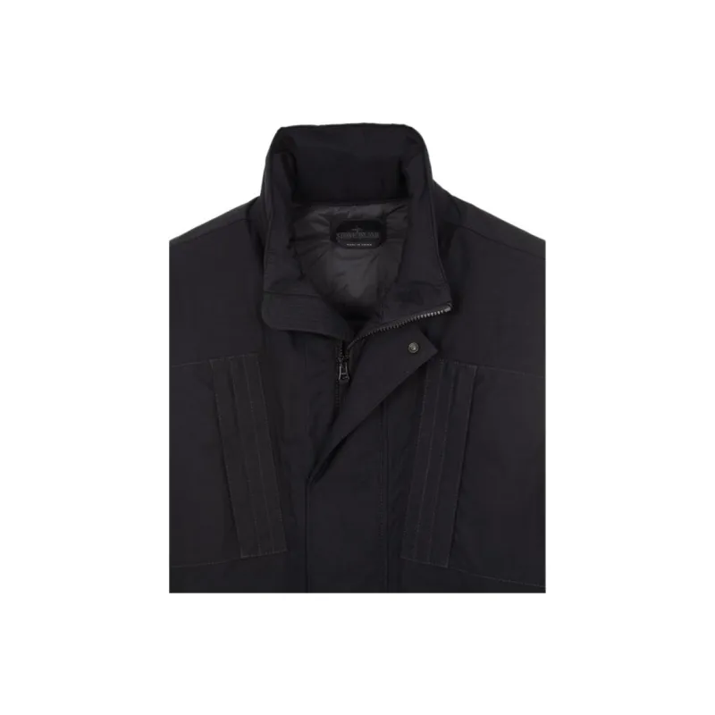 STONE ISLAND Ghost Compass badge Cotton Gilet-4
