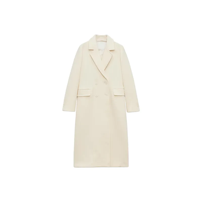 ZARA ZW Series Coats Women's White-0