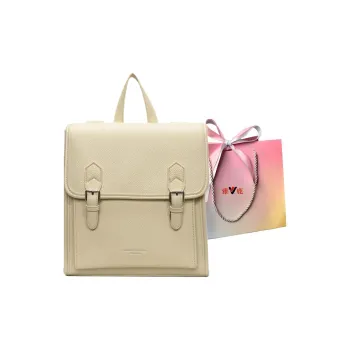 Yalu PU Backpack Women's Black/Silver/Yellow/White