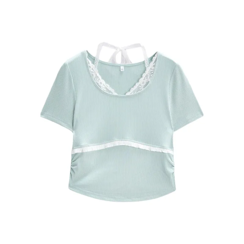 Love To Serve Regular T Shirt Women's Green-0