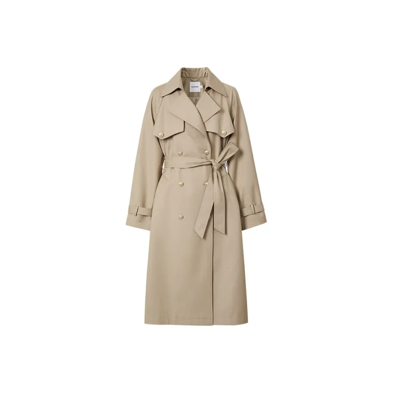 Hopeshow Trench Coat Women's Khaki-0