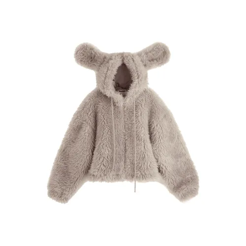 LALABOBO Velvet feel Coat Women's Gray