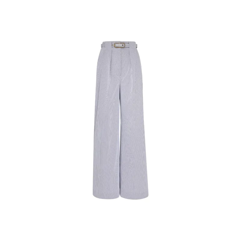 Zimmermann SS24 Casual Pants Women's Light Purple-0