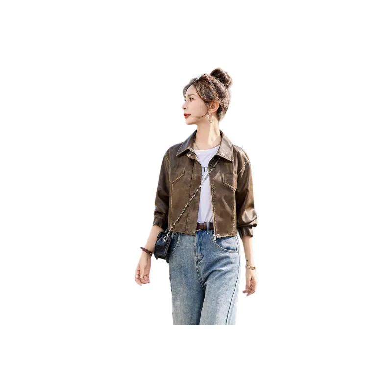 Yi Mengyuan Leather Jacket Women's-1