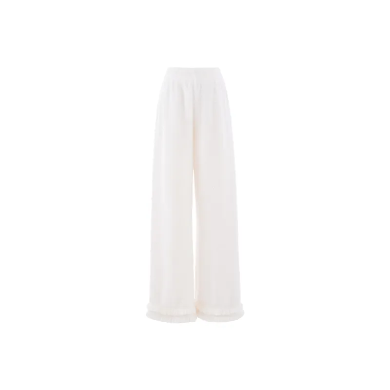 Blovelan Casual Pants Women's Snowflake White-0