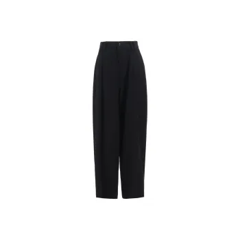 Yohji Yamamoto KO Front Double Tucked Pant 'Black'