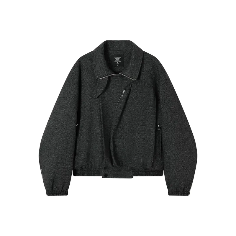 Ouyang Cropped Coats Women's Wheat Pattern-0