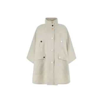 MaxMara Monogrammed Button Up Coat