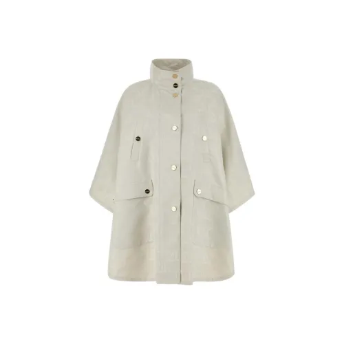 MaxMara Monogrammed Button Up Coat
