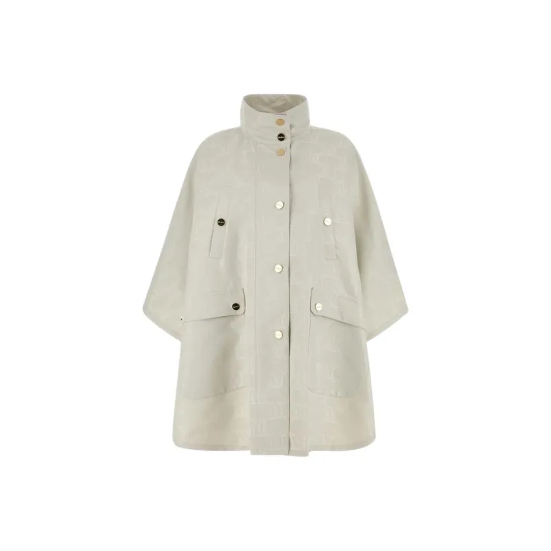 MaxMara Monogrammed Button Up Coat-0