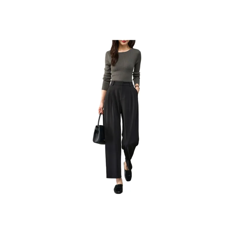 YALIDA Casual Pants Women's Black-0