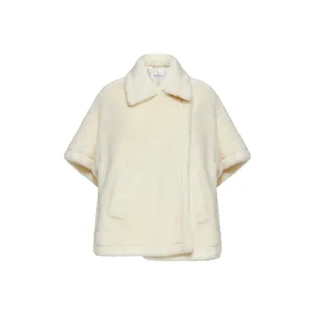 MaxMara Collared Short-Sleeved Cape Coat