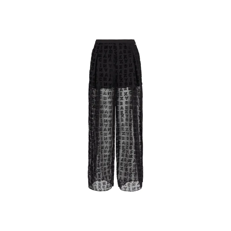 ARMANI EXCHANGE Monogram pattern Palazzo-0