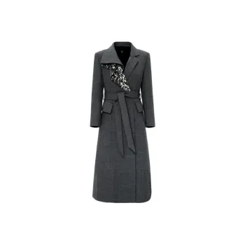 IDPAN Coats Women's Black Gray