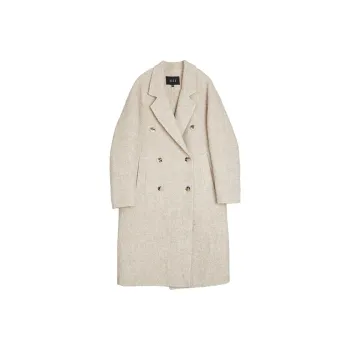 ELLE Coats Women's Beige Coffee