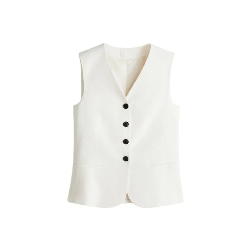 H&M Vests Women's White-0
