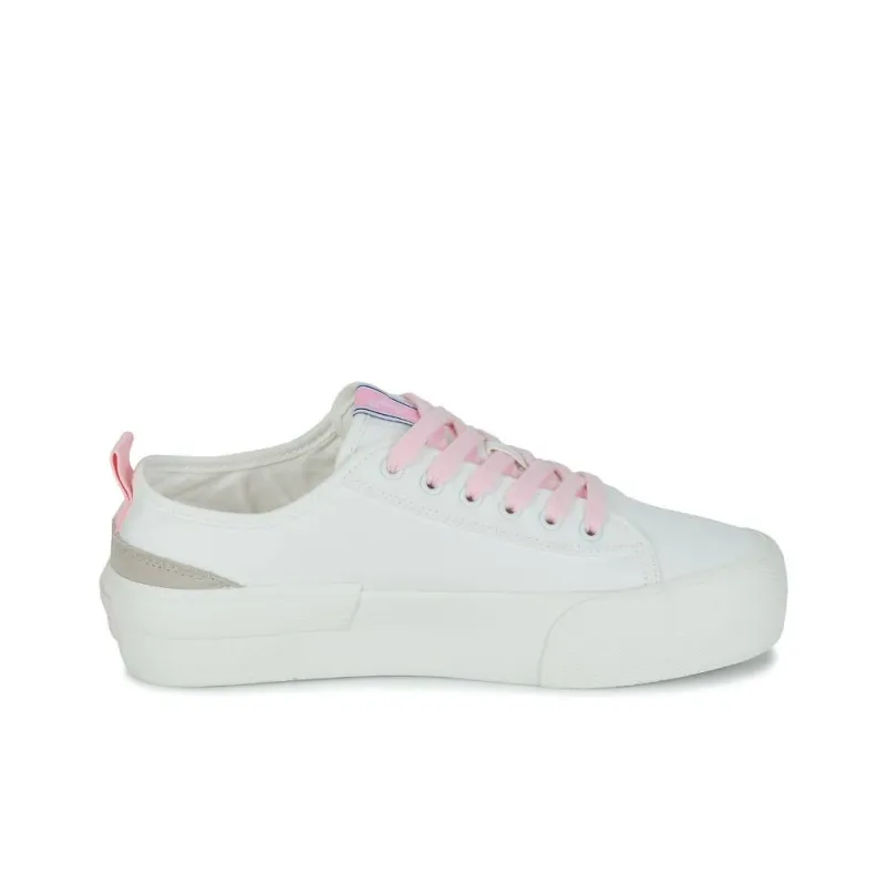 Pepe Jeans ALLEN FLAG COLOR Low Top Skateboard Shoes Women's White-1