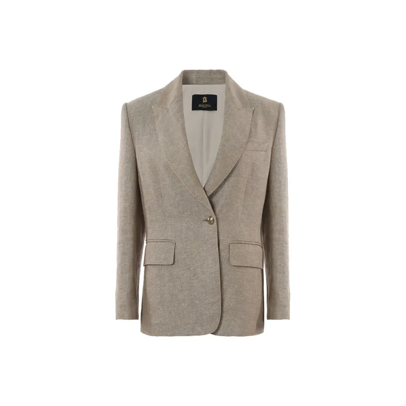 BESIONIA SS25 Business Suits Coats Women's Khaki-0