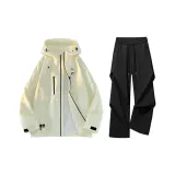 Light Yellow+Black[Waterproof Clothing Sets]