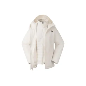 THE NORTH FACE City Outdoor Collection Waterproof And Windproof To Keep Warm Windbreaker Jacket Women's Dune White