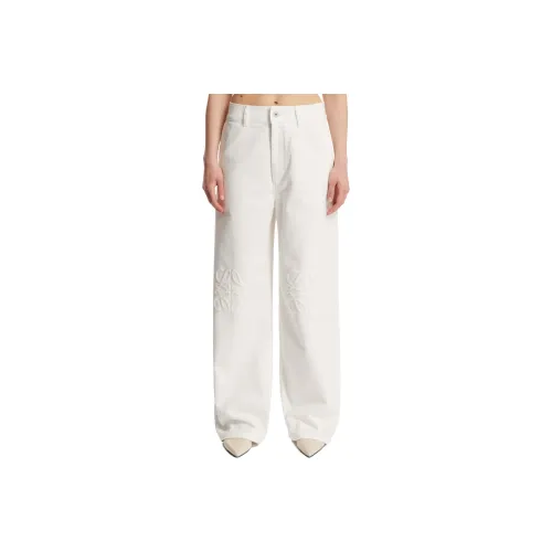 LOEWE Paula's Ibiza Anagram Baggy Jeans 'White'