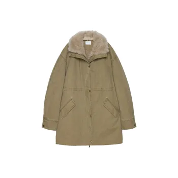 FIRELADY FUR Winter Parka Coats Women's Khaki