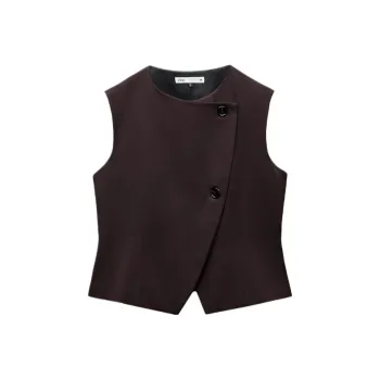 ZARA ZW Series Vest Women's Brown