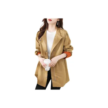 Wbwq Trench Coats Women's Khaki