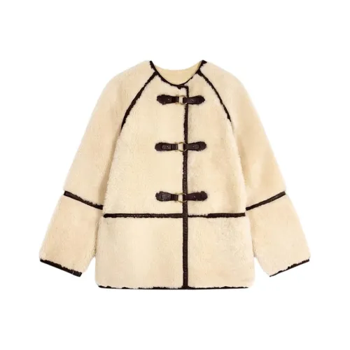 BA&SH Coats Women's Ecru