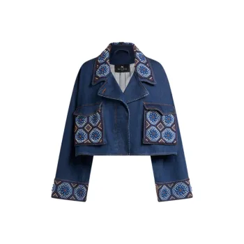 ETRO Embroidered Cropped Jacket