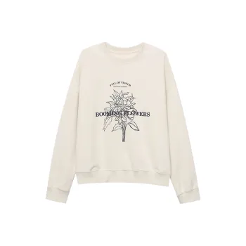 CHARM PICK Sweatshirt Women's Heather White Gray