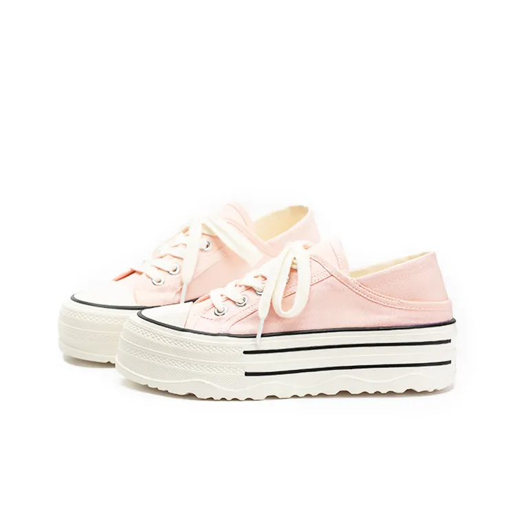 Zun'er Height Increasing Quick Dry Low Top Canvas Shoes Women's-22