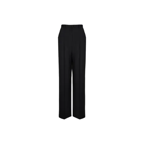 Sonia Rykiel Straight Wool Tailored Trousers
