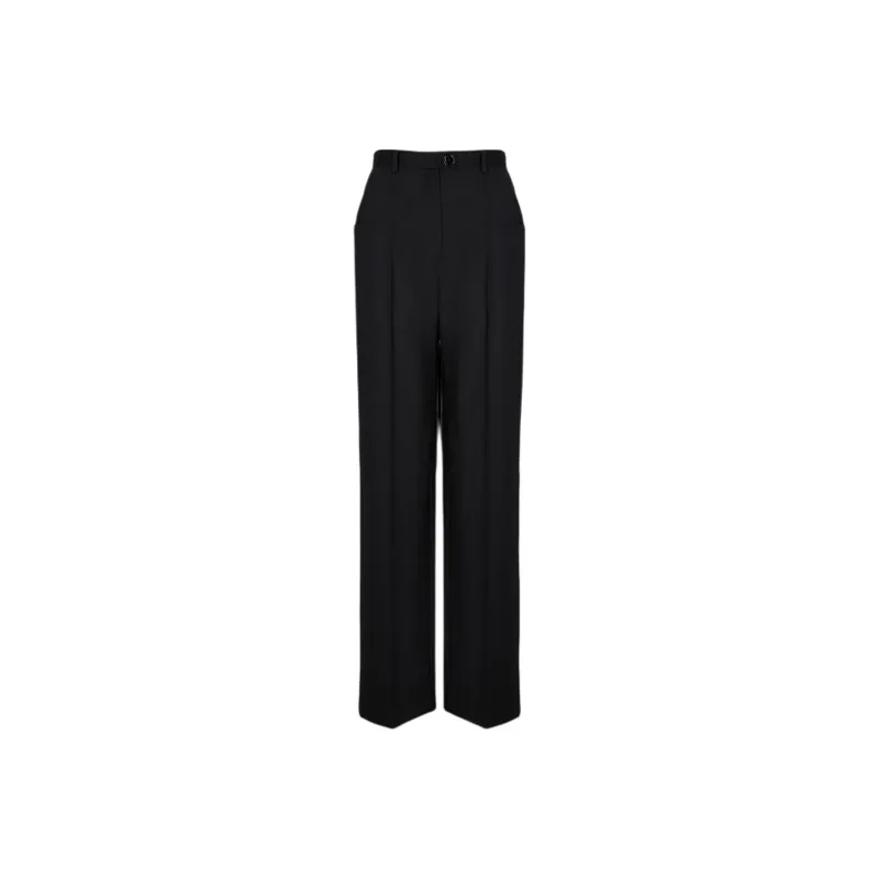 Sonia Rykiel Straight Wool Tailored Trousers-0