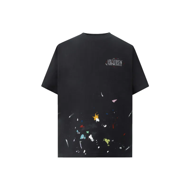 Askyurself T Shirts Unisex Washed Black-0