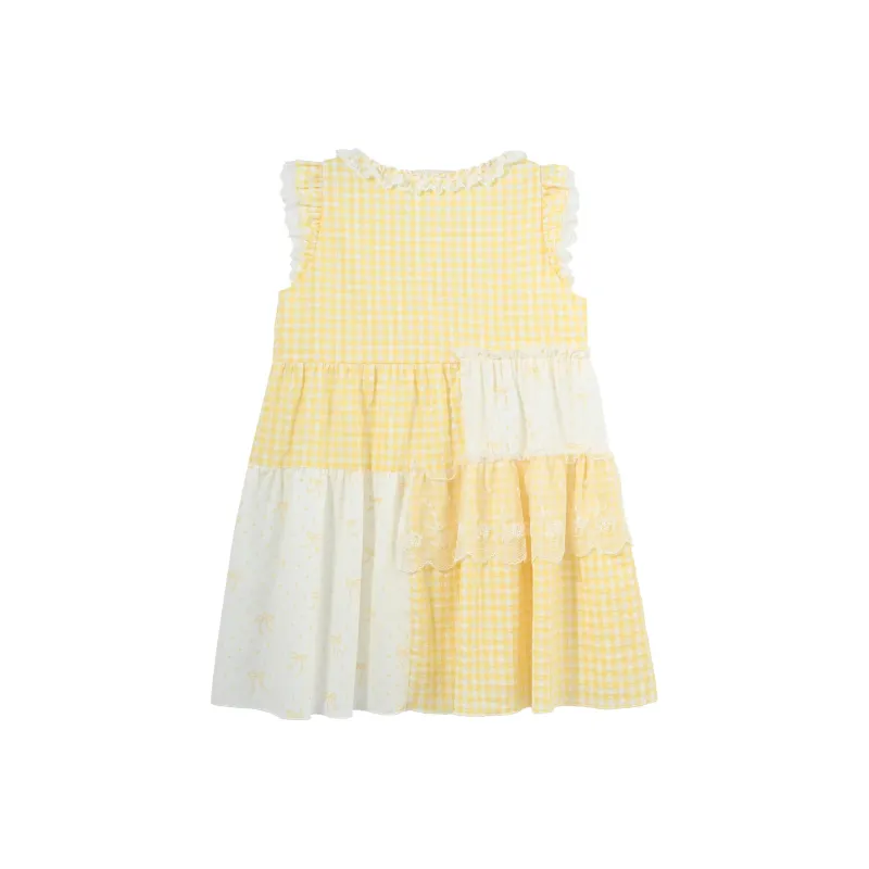 SNBL Sleeveless Dress Women's Yellow-1