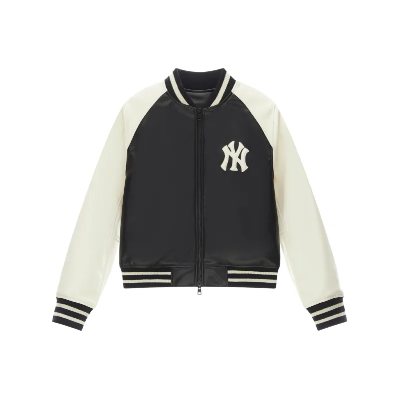 MLB New York Yankees MLB Preppy Style Collection Baseball Jacket Women's Black-0