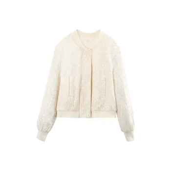 A Paradise For Awakening Cropped Coat Women's Beige Apricot