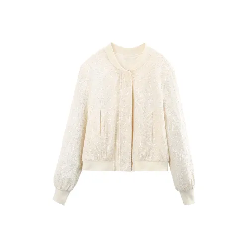 A Paradise For Awakening Cropped Coat Women's Beige Apricot