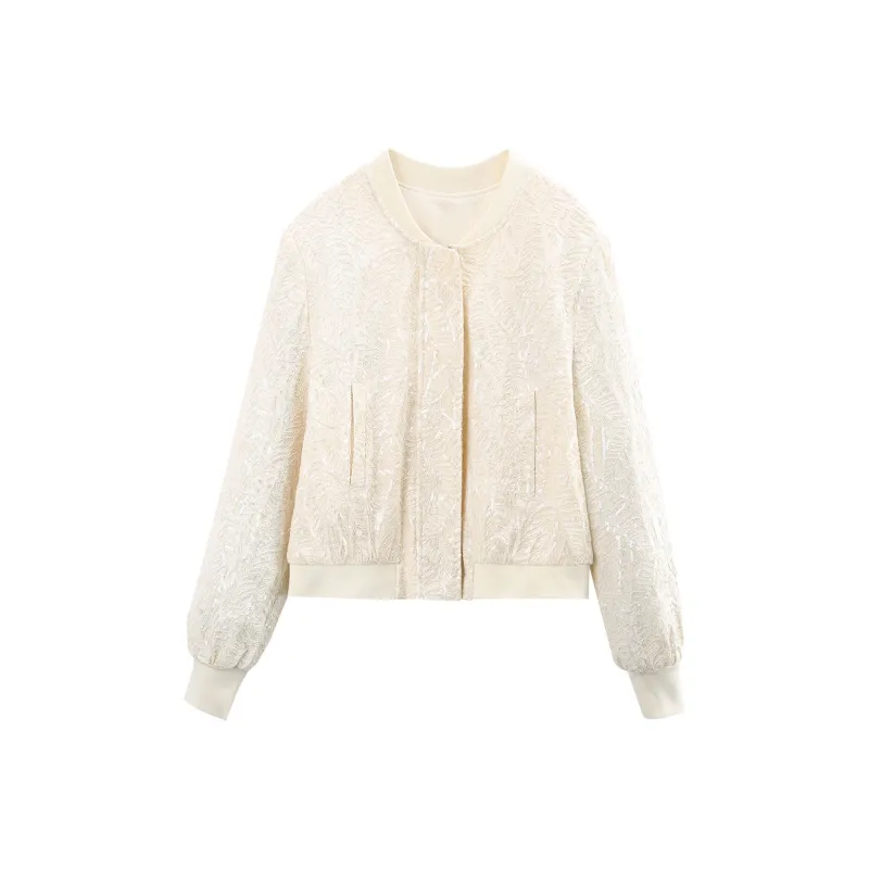 A Paradise For Awakening Cropped Coat Women's Beige Apricot-0