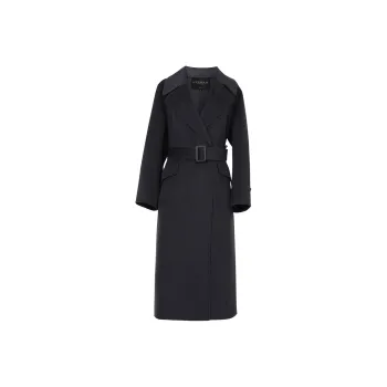 ROEYSHOUSE Coats Women's Black Jade Black