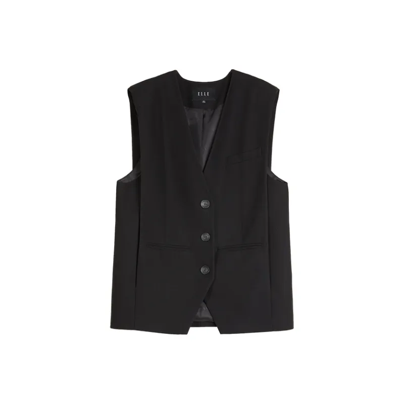 ELLE Vests Women's Black-0