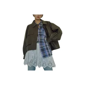 FREAK'S STORE Leather Jacket Women's Brown