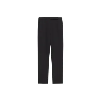 THEORY High-Waist Slim Crop Pant In Admiral Crepe Casual Pants Women's Black